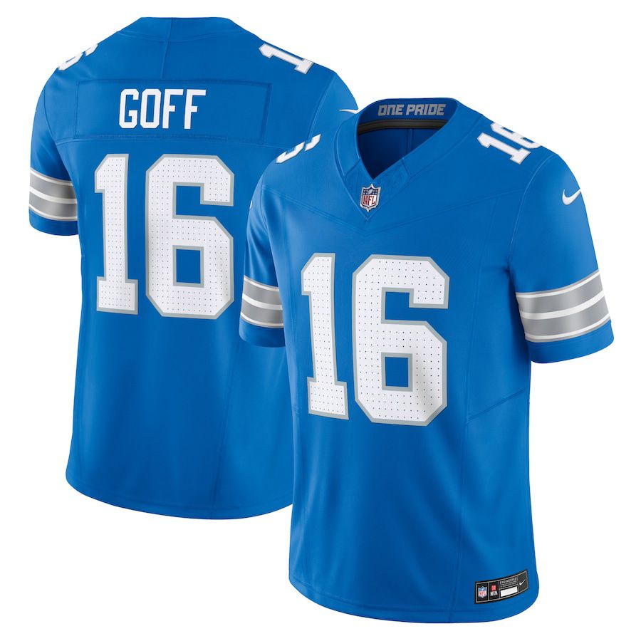 Men Detroit Lions #16 Jared Goff Nike Blue Vapor F.U.S.E. Limited NFL Jersey